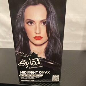 Splat Midnight Onyx Semi Permanent Hair Dye Kit, 1 Application, Includes Deep‎